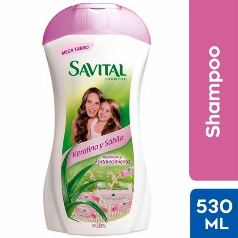 SAVITAL - Shampoo Savital Keratina y Sabila   530 ml