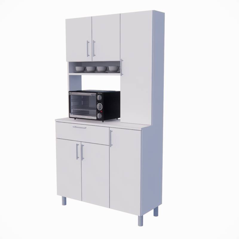 Mueble de Cocina Alacena para Microondas 73.5cm Blanco/Dakota