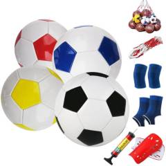 Paquetes de 4 tamaño 4 Balón de fútbol con bomba de aire-mix