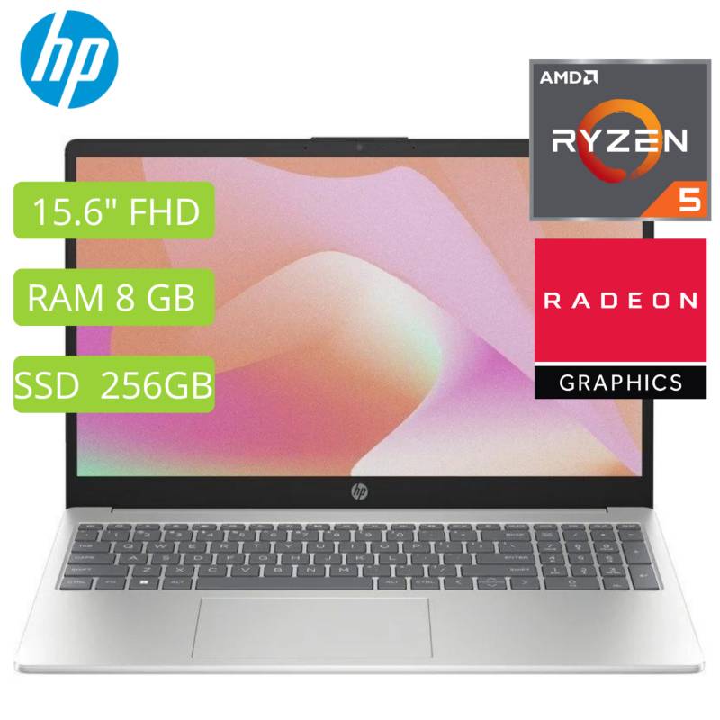 Laptop Hp 15 Cf0009la Amd Ryzen 5 156 Fhd Ram 8gb 256gb Ssd Freedos Hp 3801