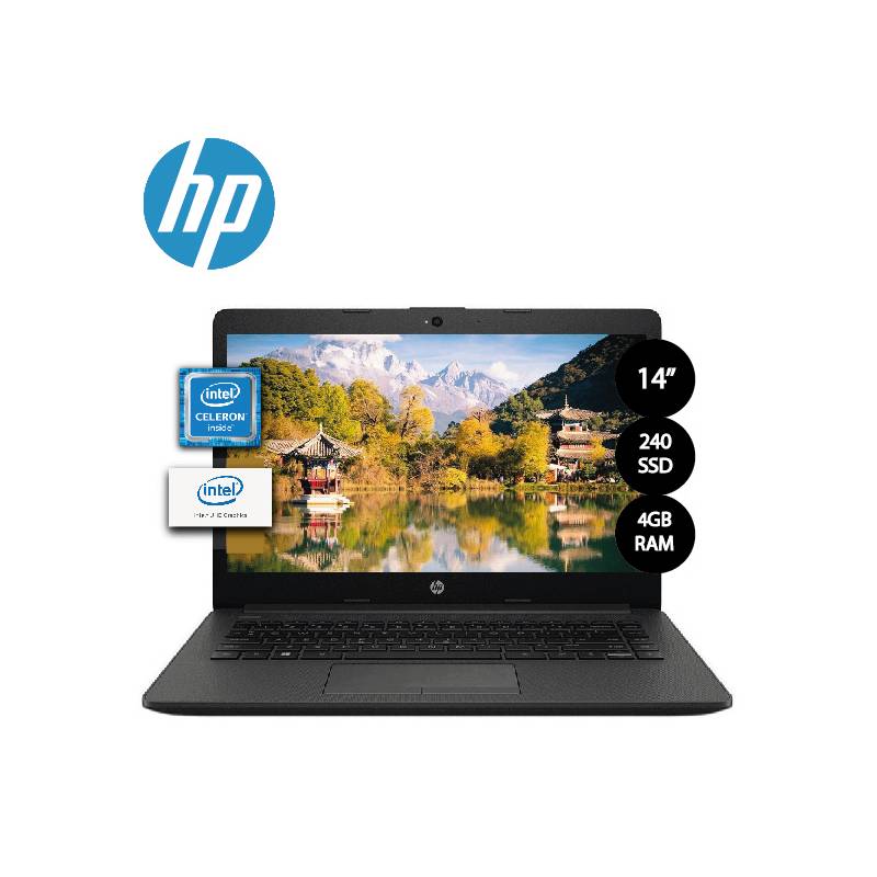 Laptop HP 240 G9 Intel Celeron N4500 Ram 4GB Disco 1TB HDD 14″ HD