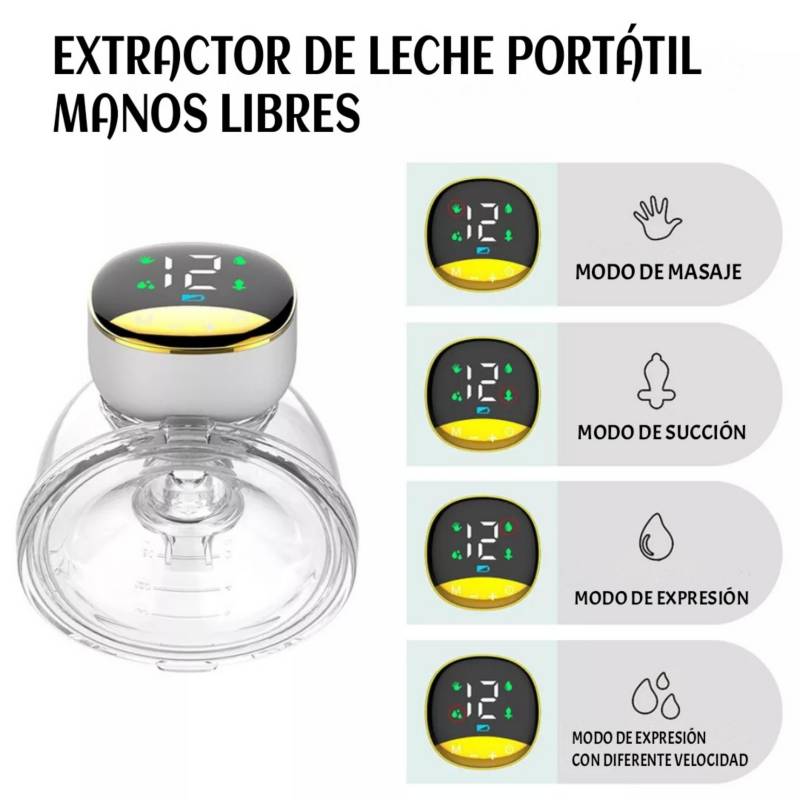 Extractor Eléctrico Digital Batería Recargable Manos Libres