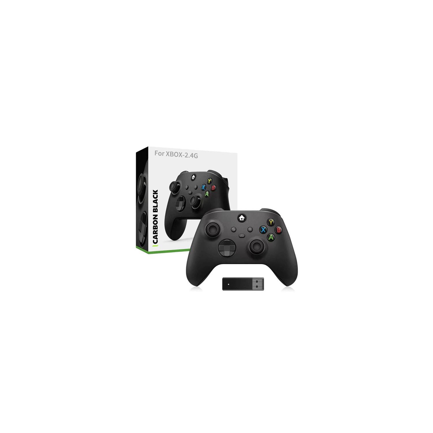  Xbox Wireless Controller Carbon Black + Wireless Adapter for  Windows (Xbox Series X/S) : Videojuegos