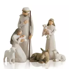 VATYERTY - 1 Juego de Figuras de Natividad Pintadas a Mano Nacimiento Navidad