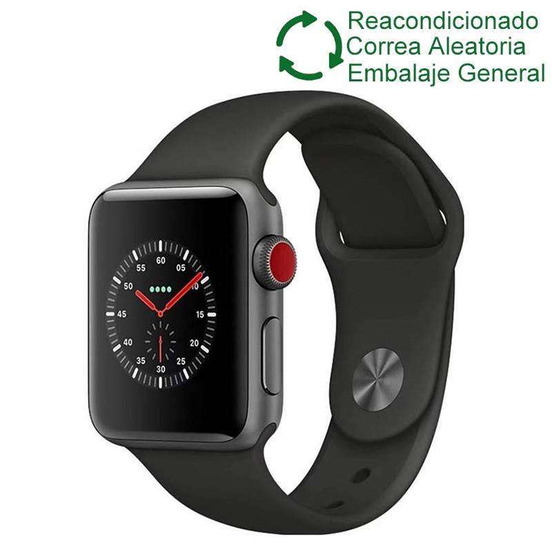 APPLE - Apple Watch Series 3 A1861(42mm,GPS)-Negro Reacondicionado(NO NUEVO)