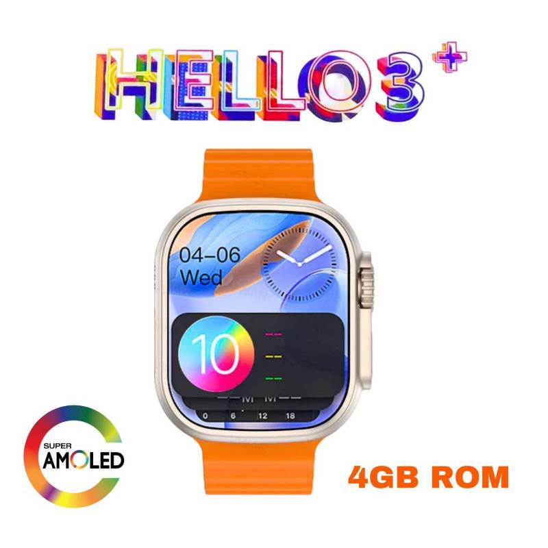 Reloj Inteligente Hello Watch 3 Plus Smartwatch Amoled 4gb