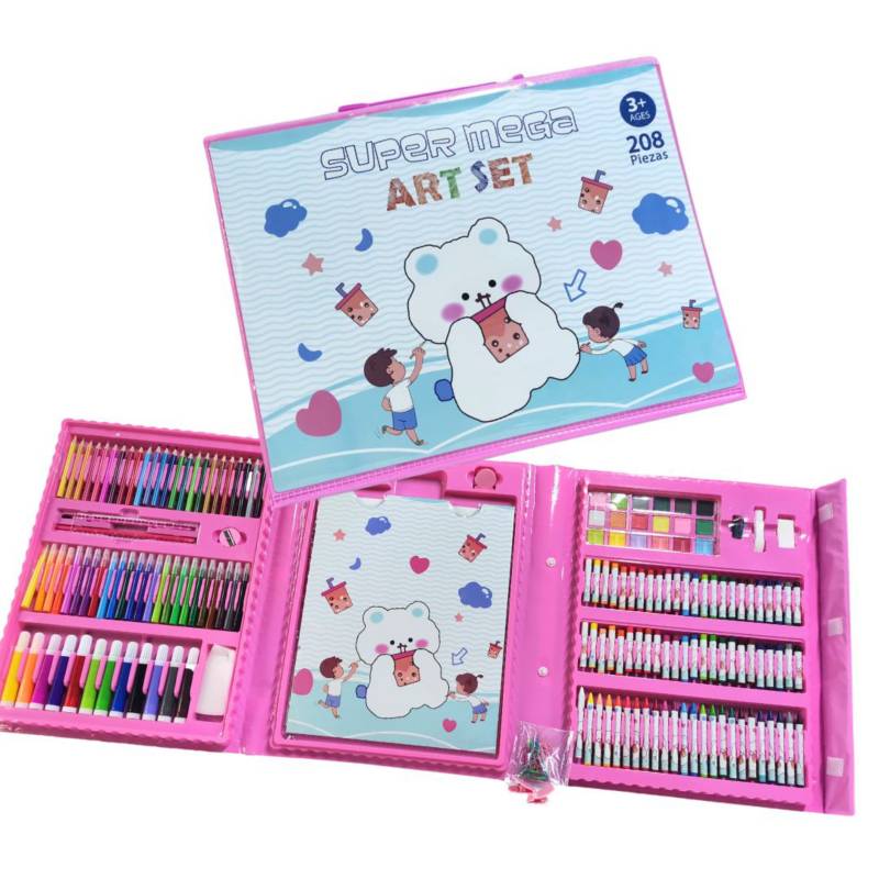 Set de arte Kawaii 208 piezas - Sharwinn