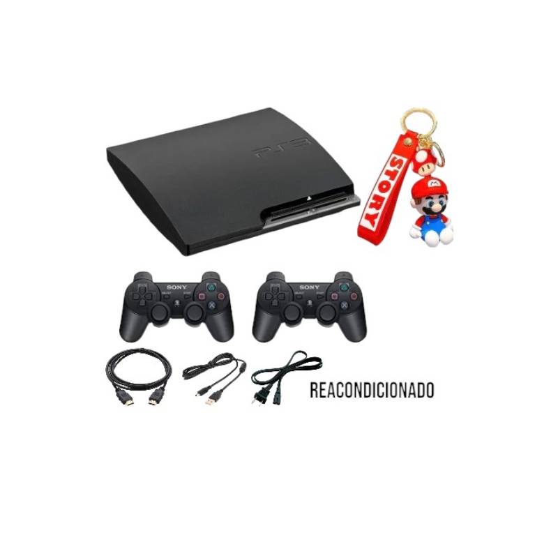PlayStation 3 Con 2 mandos 50 juegos instalados y llavero de regalo SONY