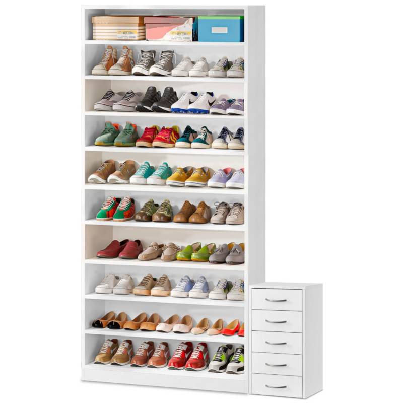 MUEBLANA, Zapatera Organizador Lisboa – Mueble Organizador con Repisas, Hasta 9 Pares 63 cm x 30 cm, Estantes Organizadores para Zapatos Mueblana  LISBOA