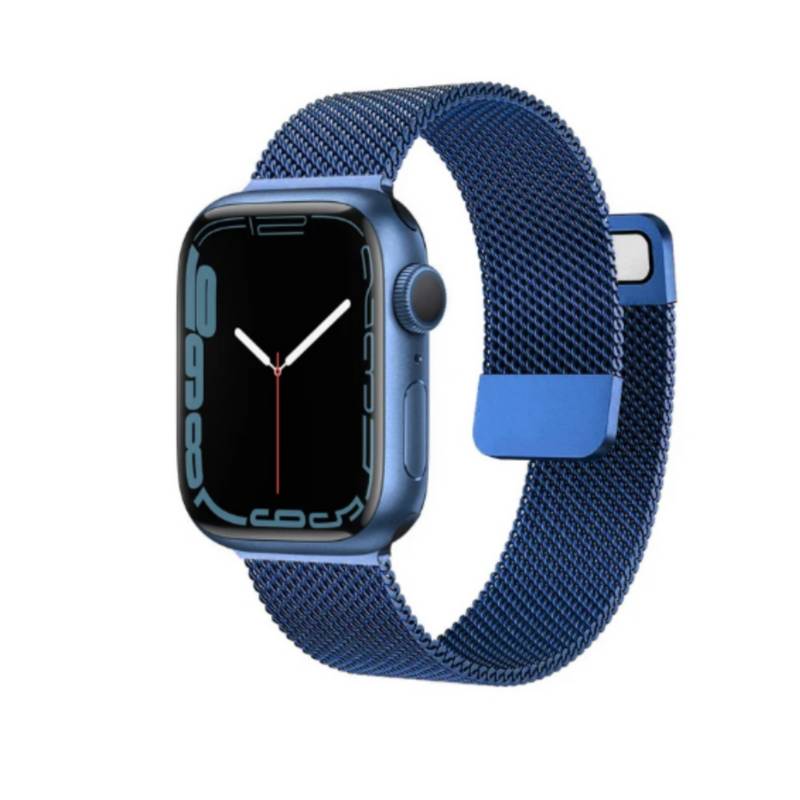 Correa Milanese Acero Inoxidable Loop Para Huawei Watch Fit 2 Azul