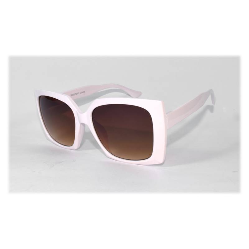 Lentes de Sol Cuadrado Moda Mujer Uv400 - Blanco GENERICO