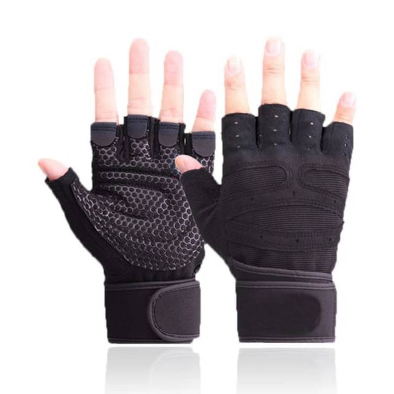 MUÑEQUERA PARA GIMNASIO WORK OUT NEGRO UNISEX