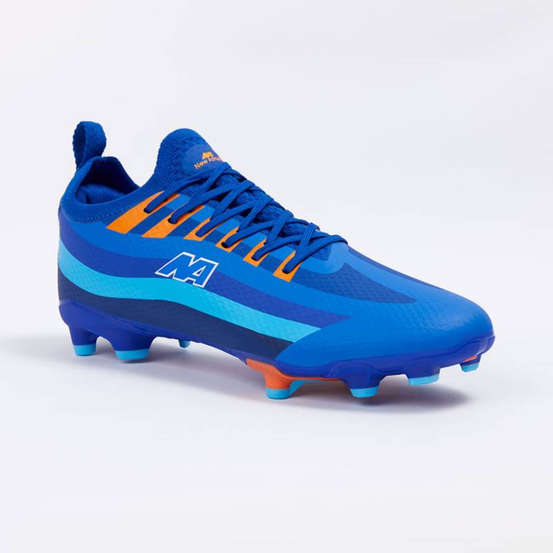 ZAPATILLAS NEW ATHLETIC FOOTBALL AGIFUG36 AZUL CON NARANJA PARA