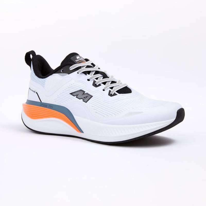 ZAPATILLAS NEW ATHLETIC RUNNING SPOOM62 BLANCO CON NARANJA PARA