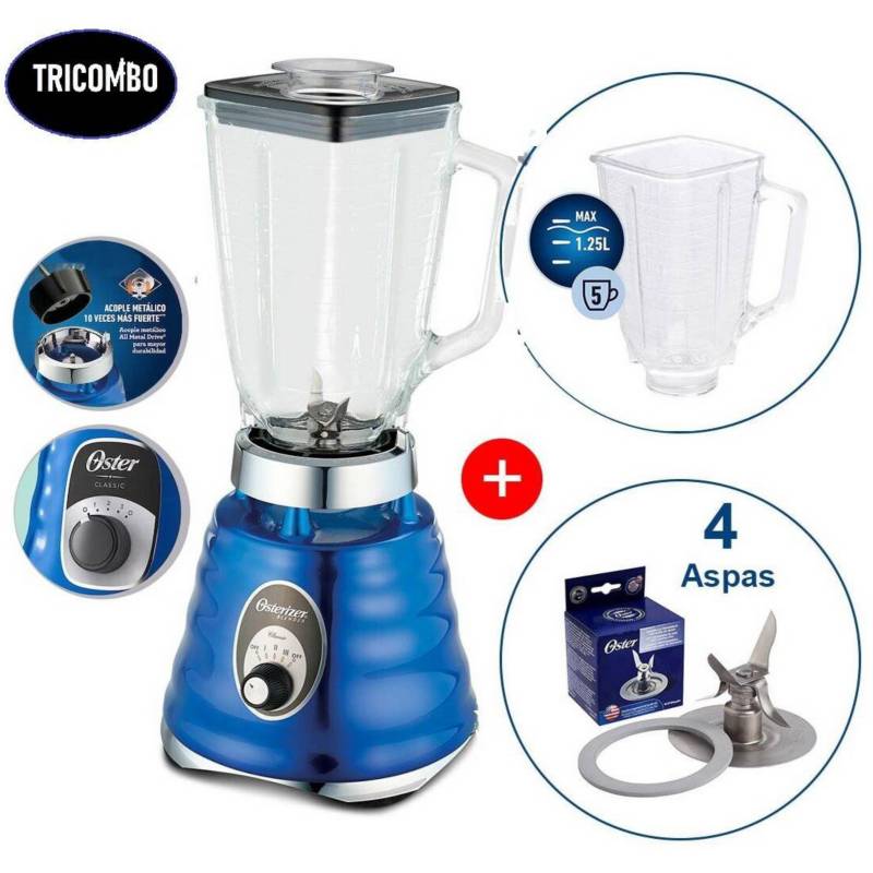 Licuadora Profesional Oster 700w Vaso Vidrio De 1.5lts