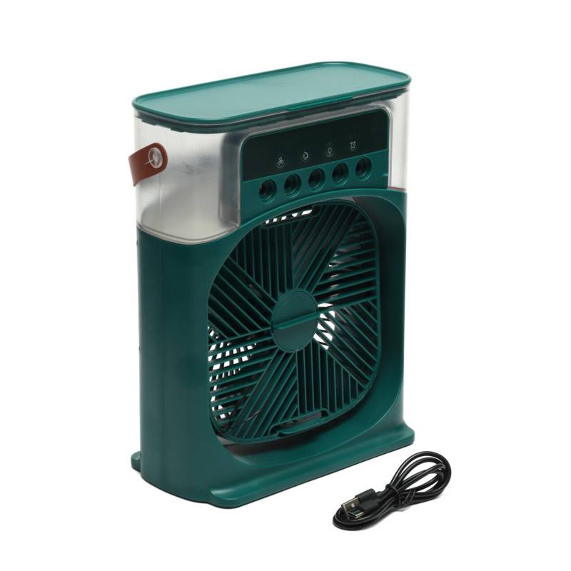 Enfriador Aire Acondicionado Ventilador Portatil Humidificador Verde