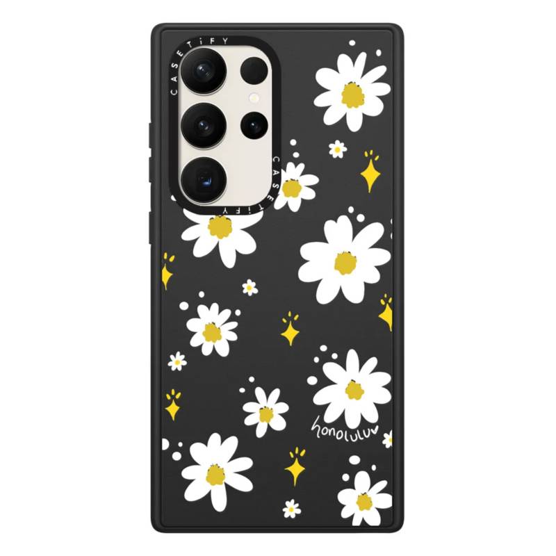 Case ScreenShop Para Samsung Galaxy S22 Ultra Daisies in Summer Negro ...