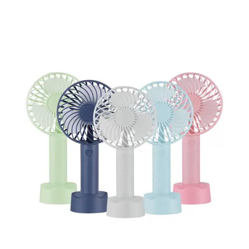 Mini ventilador de cuello recargable portátil celeste