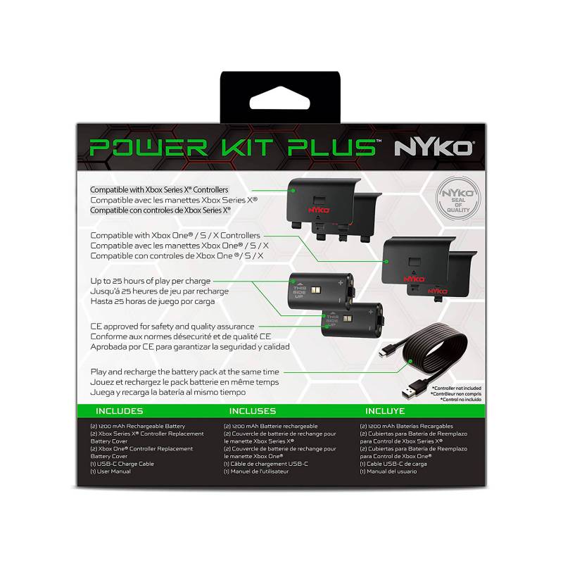 Kit de Dos Baterías Recargable Nyko para Joystick Xbox One