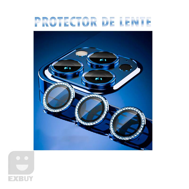 GENERICO Protector Lente de Cámara Diamond Dorado IPhone 13 Pro/13 Pro Max