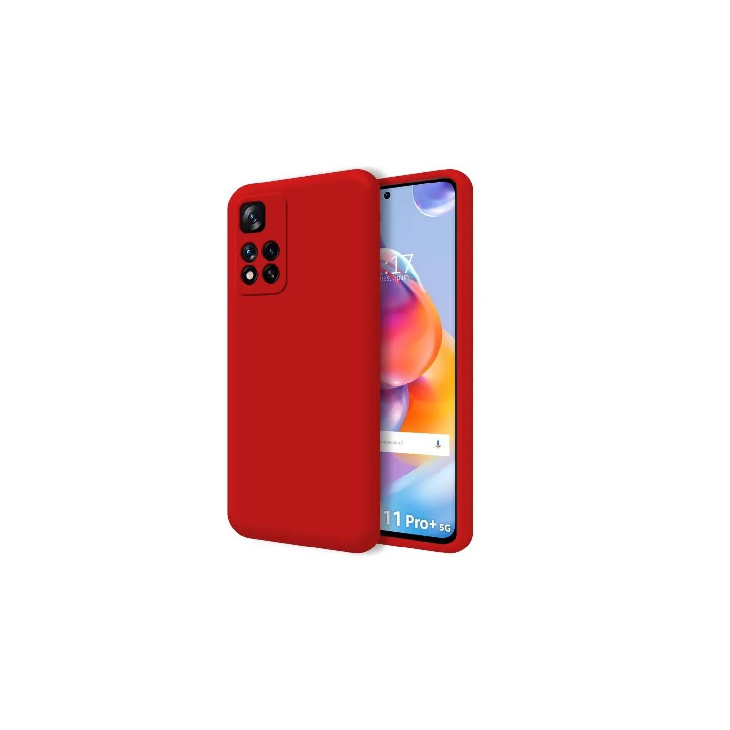 Funda de Xiaomi Redmi Note 11 Pro Plus 5G Soft Feeling Rojo Antigolpe  GENERICO