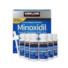 GENERICO - 6 Frascos Minoxidil Liquido Kirkland - Barba - Cabello y Cejas