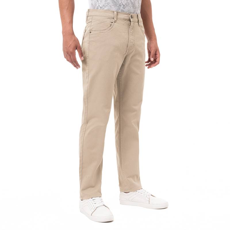 Pantalón Drill Hombre Slim Fit Beige - 230639