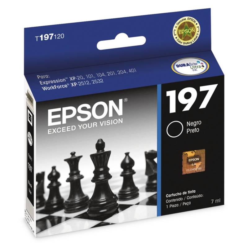 EPSON - Epson Cartucho de Tinta T197120 Negro