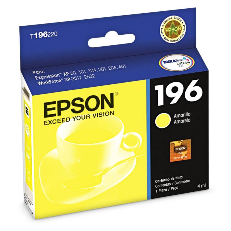 EPSON - Epson Cartucho de Tinta T196420 Amarillo