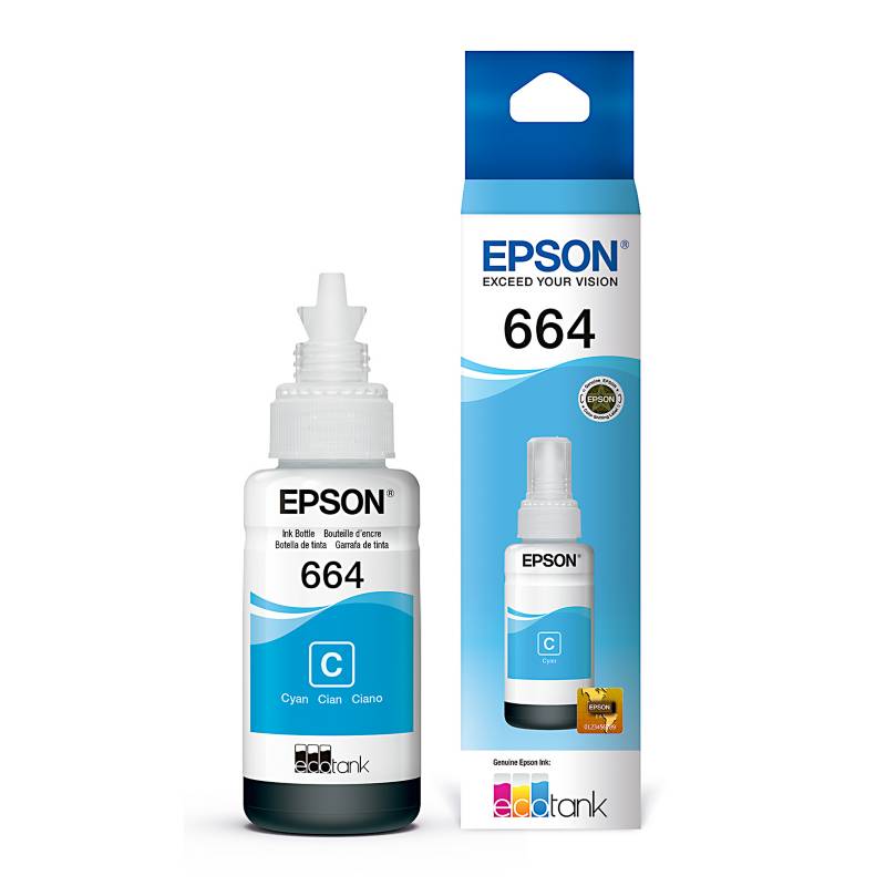 EPSON - Botella de tinta Cian T644