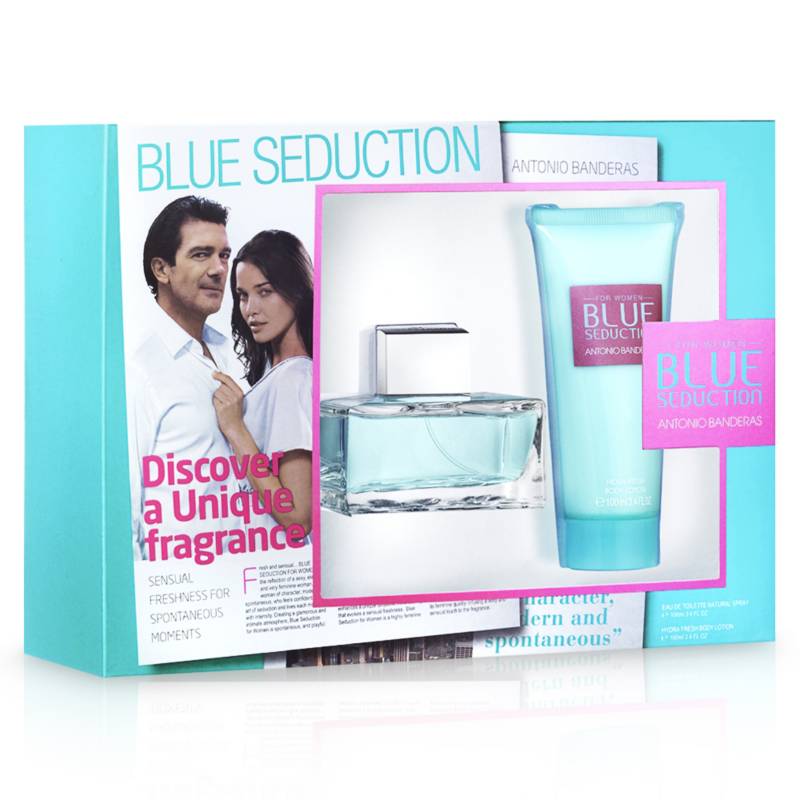 ANTONIO BANDERAS - Perfume de Mujer Blue Seduction for Women Eau de Toilette 100 ml + Loción Corporal 100 ml