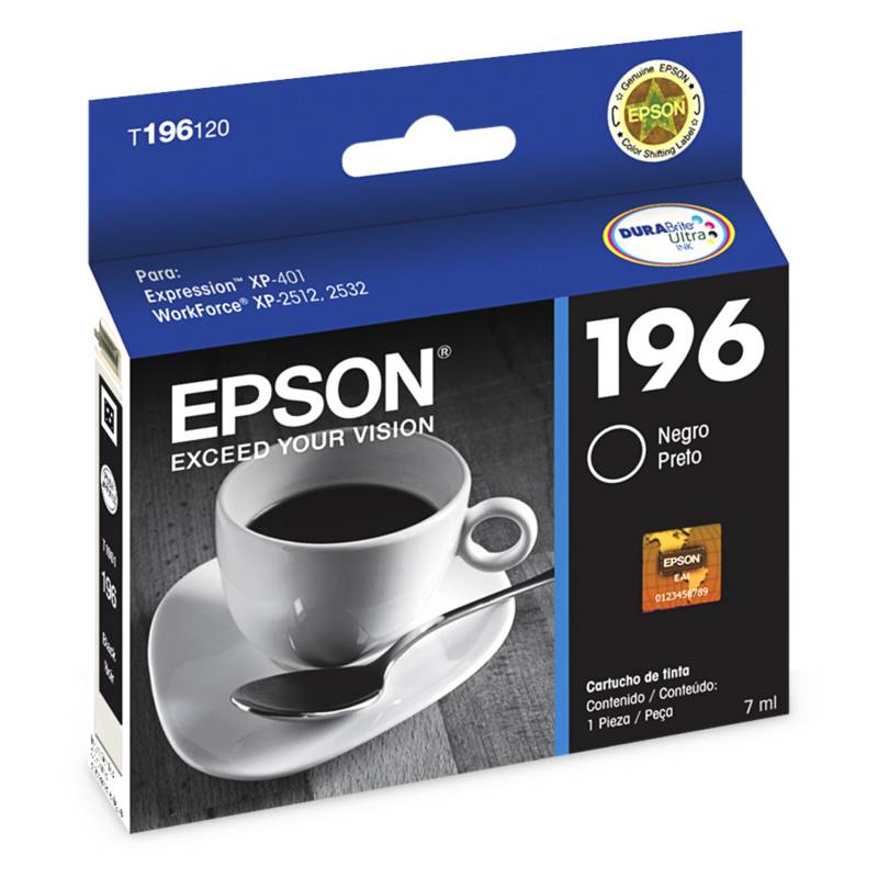 EPSON - Epson Cartucho de Tinta T196120 Negro