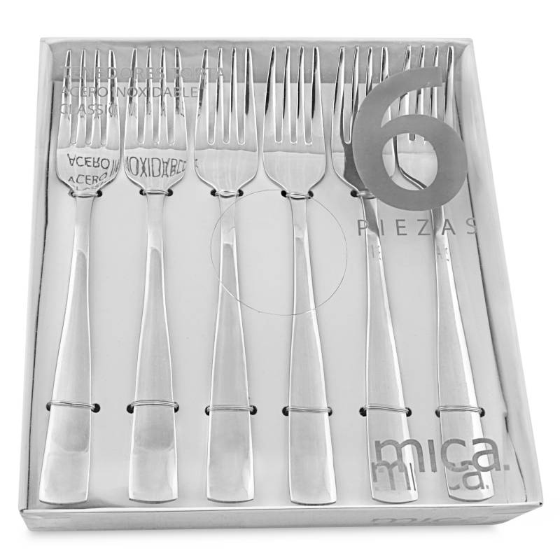 MICA - Set Tenedores de Postre Classic 6 Piezas