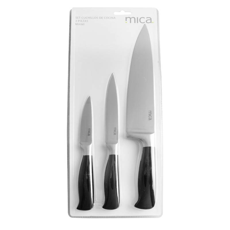 MICA - Set x 3 Cuchillos 8,5,3 Blister