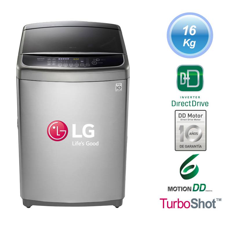 LG - LG Lavadora 16 kg TS1600DPS Silver