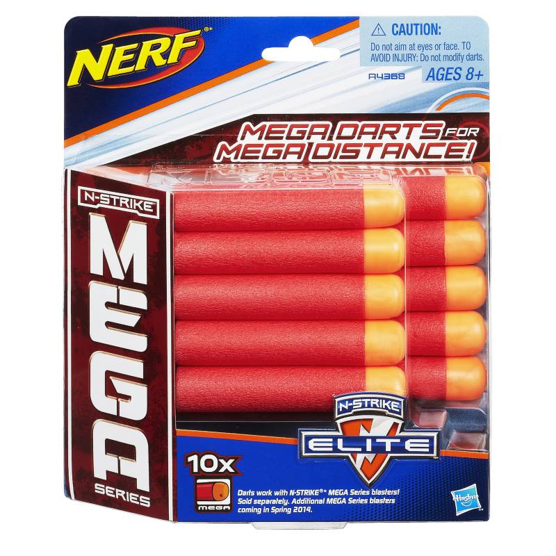 NERF - Set 10 Mega Dardos Refill