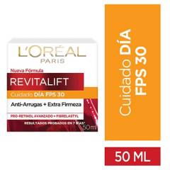 LOREAL - Crema de día anti-arrugas con FPS 30 Revitalift 50 ml