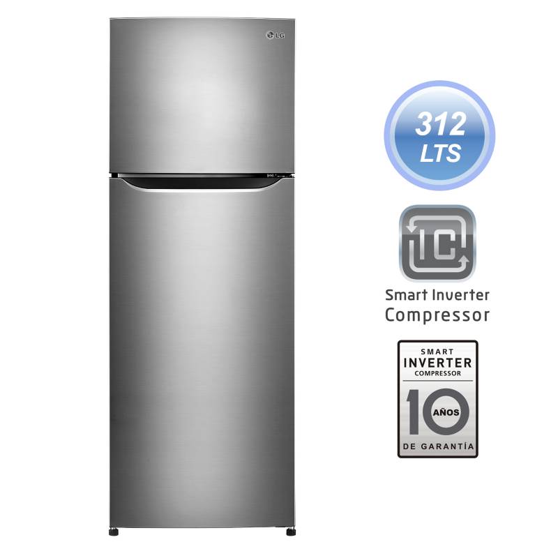 LG - Refrigeradora 312 lt GT32BPP Inox