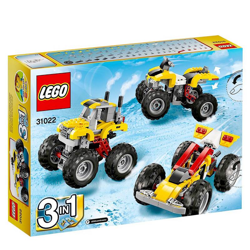 LEGO - Cuatrimoto Turbo 3 en 1 31022