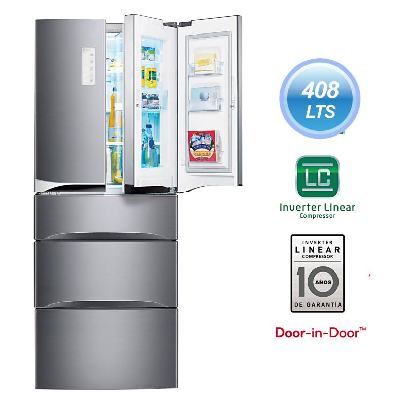 LG - Refrigeradora 408 lt. GB40MDP Silver