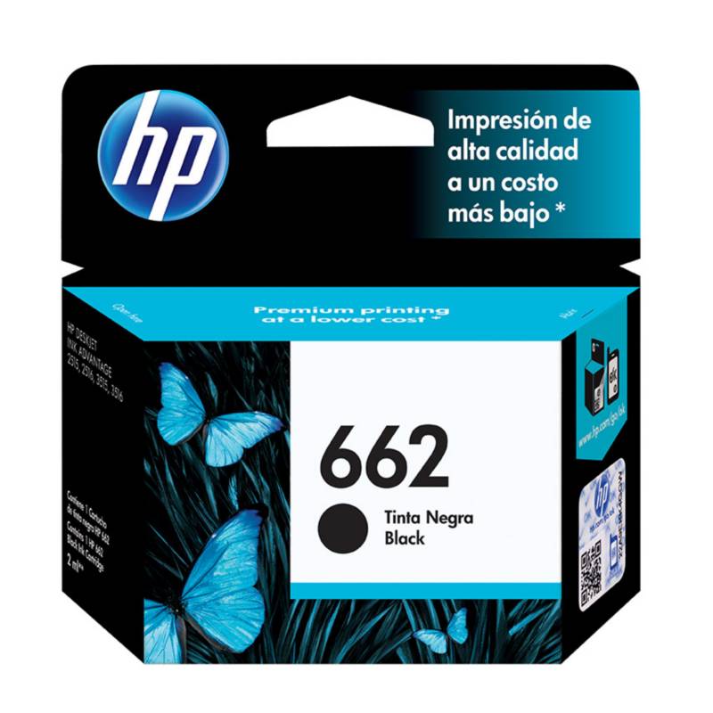 HP - Cartucho de tinta HP 662 negra Original