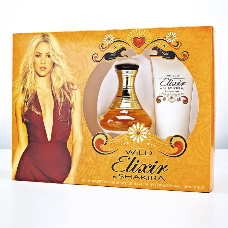 SHAKIRA - Perfume Mujer Wild Elixir EDT 50 ml + Crema Corporal 100 ml