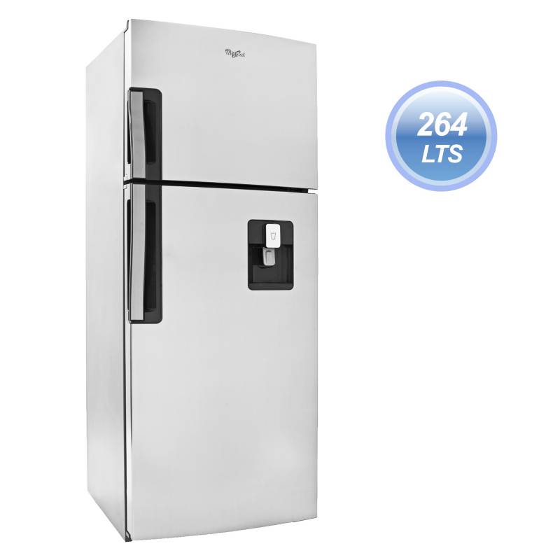WHIRLPOOL - Refrigeradora 264 lt  WRW25BKGWW Inox
