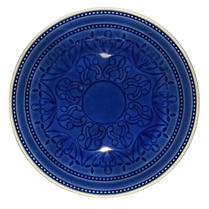 ROBERTA ALLEN - Plato Crackelado Azul Gipsy 20cm