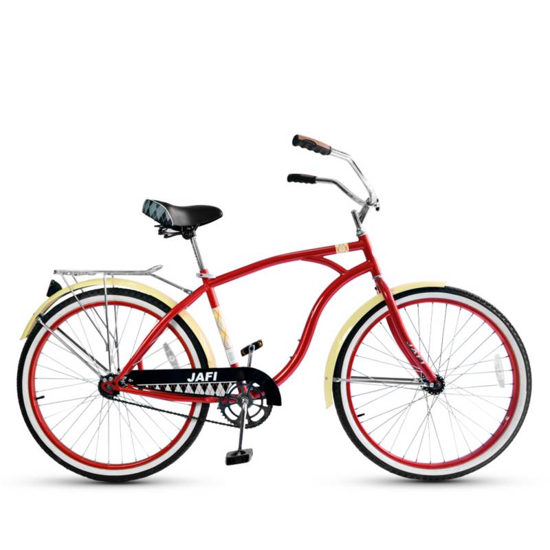 JAFI - Bicicleta de Paseo Crusier Aro 26 Rojo