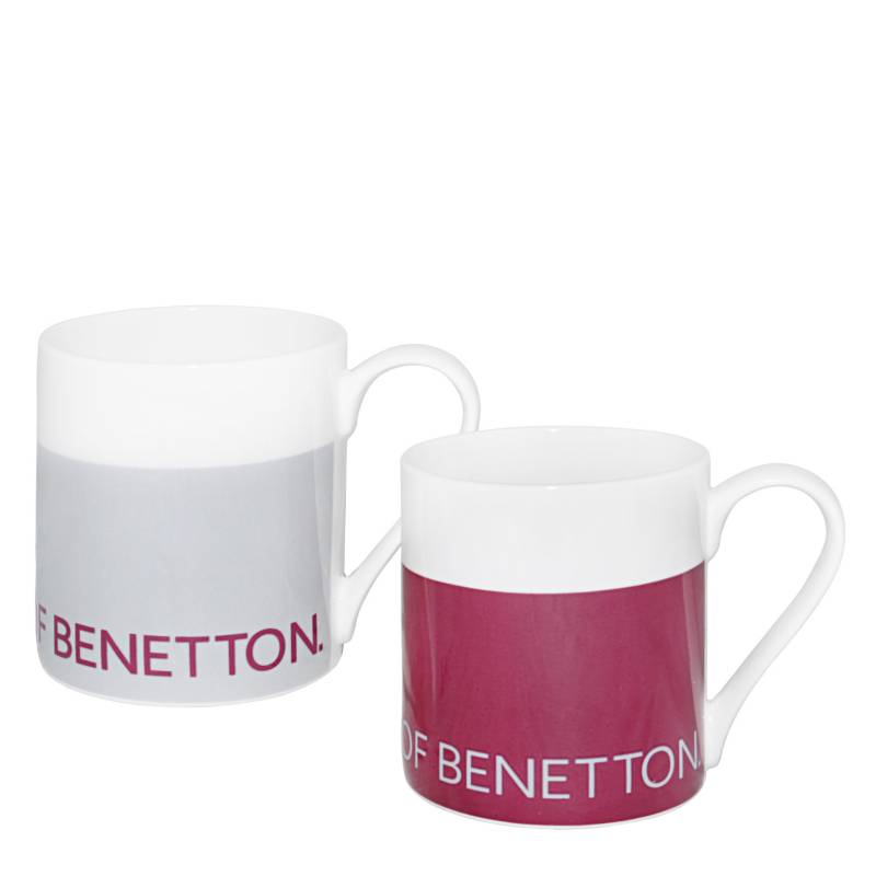 BENETTON - Set Mugs Muj 440 ml Bone China x 2