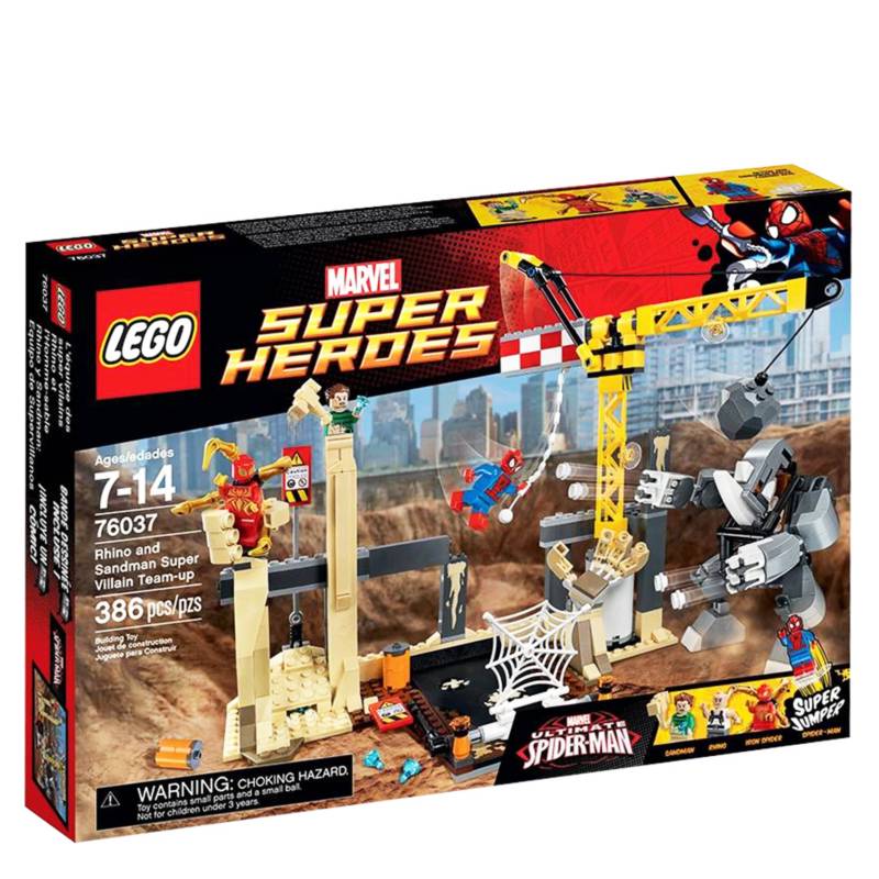 LEGO - Set Marvel Super Heroes Rhino y Sandman Equipo de Supervillanos