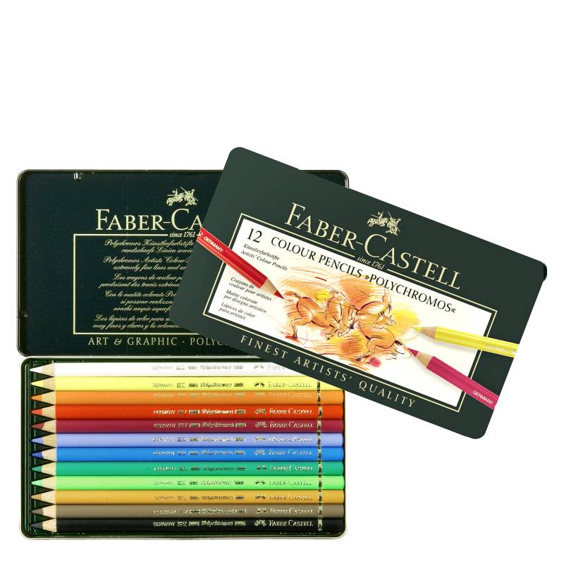 FABER-CASTELL - Set de Colores Polychromos x 12