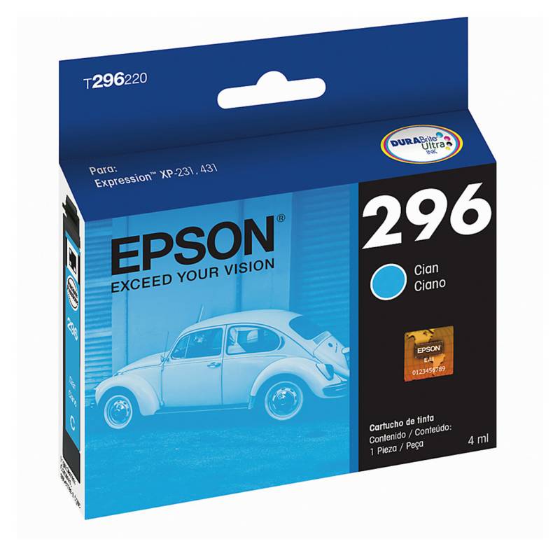 EPSON - Epson Tinta Cian T296220-AL Xpression 