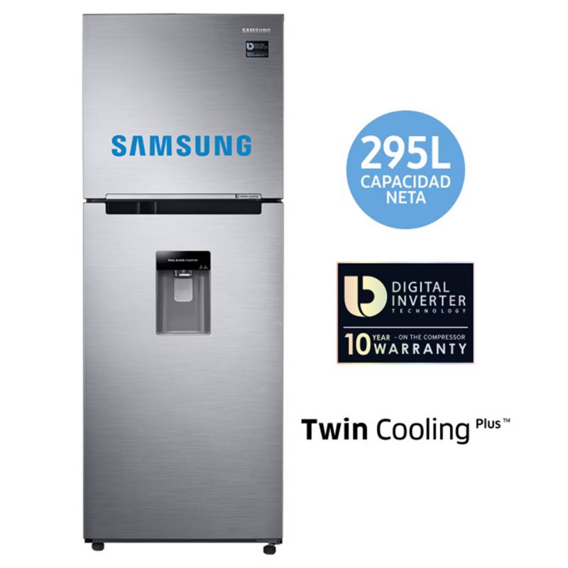 SAMSUNG - Refrigeradora 295 lt RT29K5710S8 Silver 
